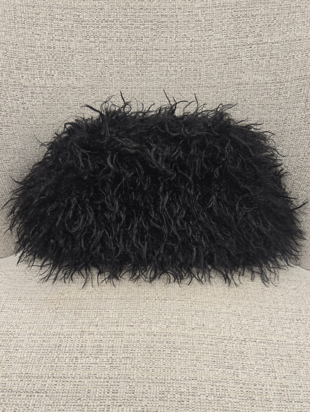Haute Hippie Black Faux Fur Clutch - Picture 5 of 5